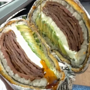 Sushi Burger de carne